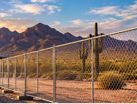 Temporary construction fencing